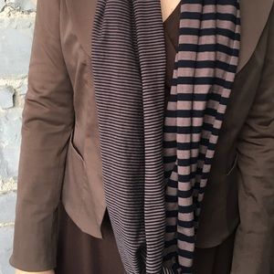 Sandwich Striped Infinity Scarf